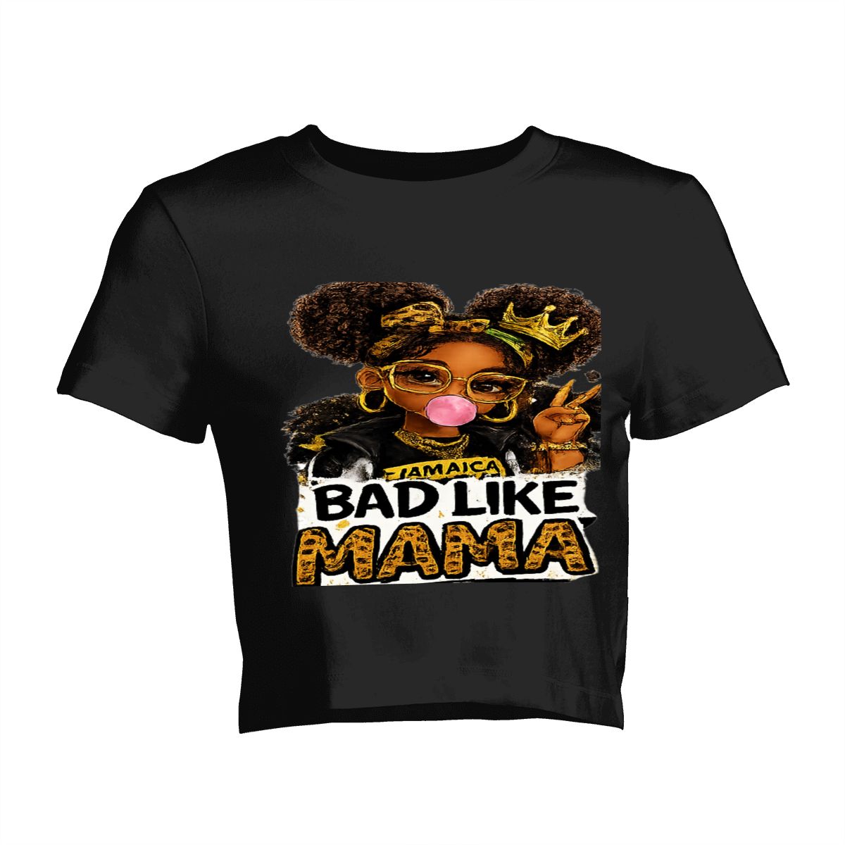Bad Like Mama Graphic Crop T-Shirt