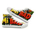 Men's "Mi Bad From Mawnin'" High-Top Canvas Sneakers