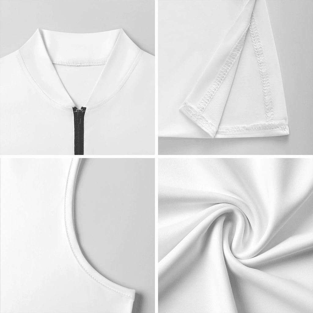 Bad Like Mama Sleeveless Zip Collar Top