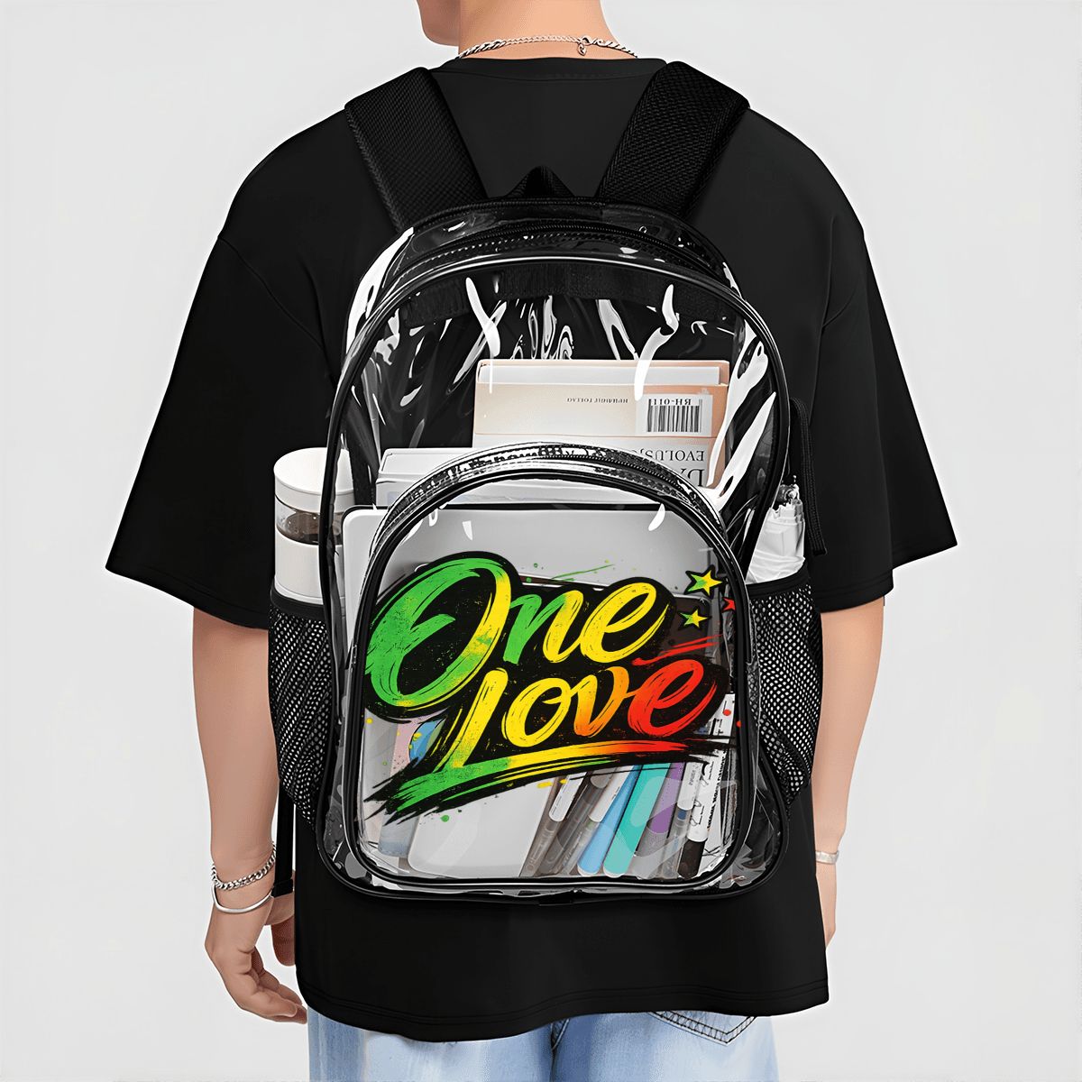 One Love Clear Backpack