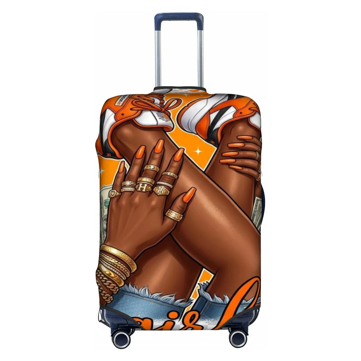 Hot Girl Money Luggage Cover