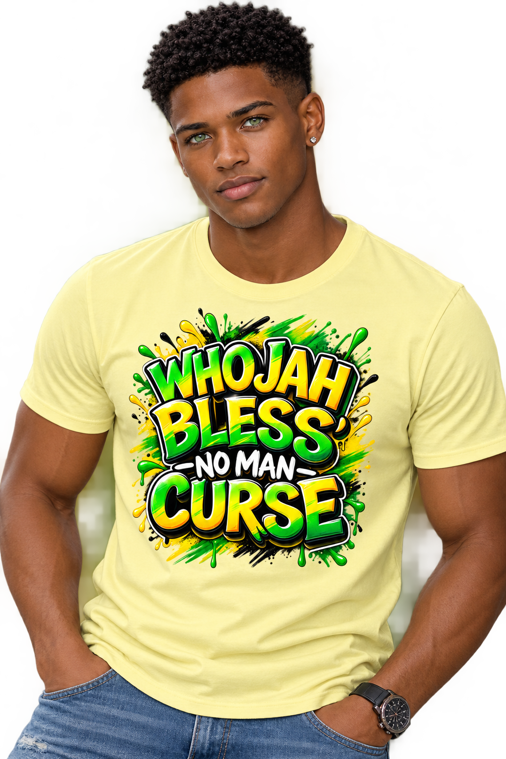 Who Jah Bless Graphic T-Shirt