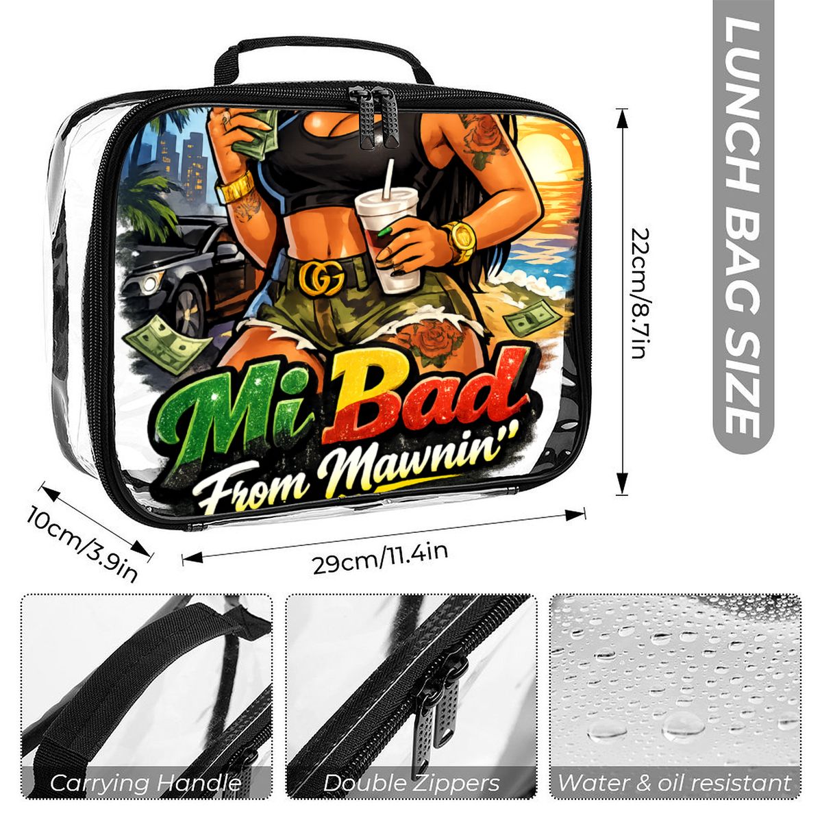 Mi Bad From Mawnin' 3-Piece Backpack Set