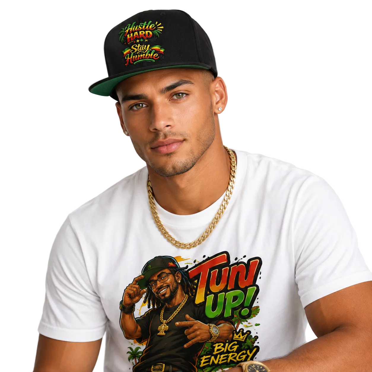 Hustle Hard Stay Humble Snapback Hat