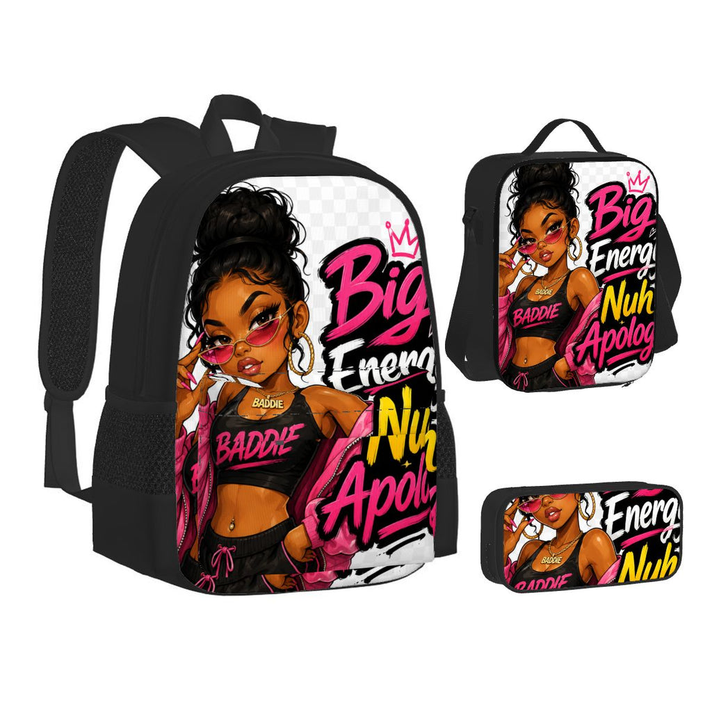 Big Energy Nuh Apology 3-Piece Backpack Set