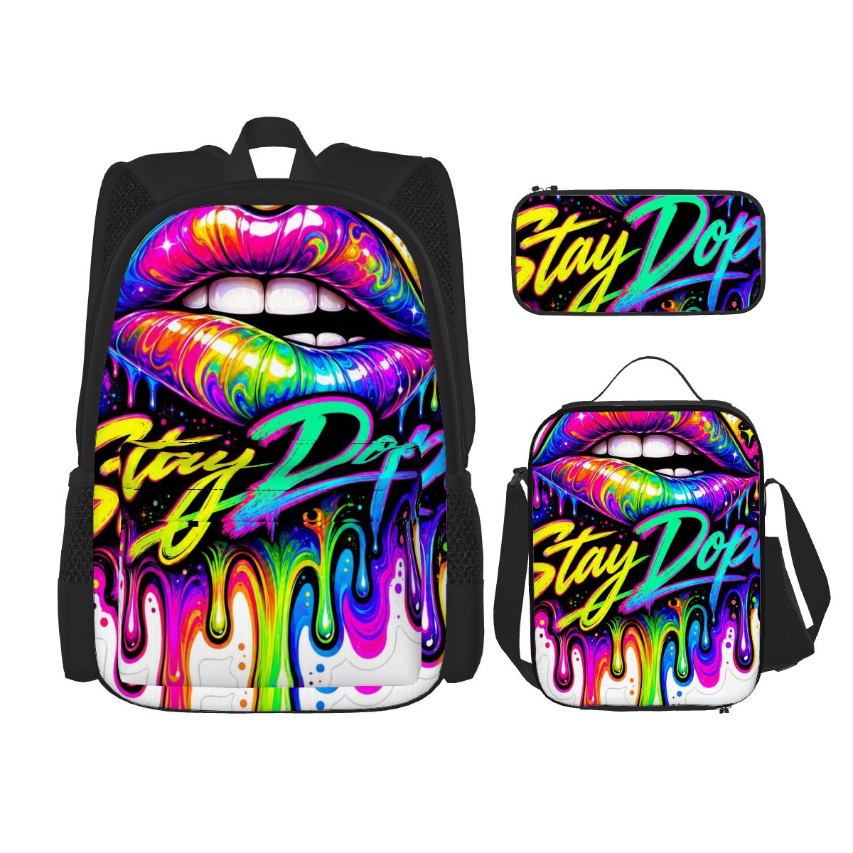 Stay Dope Graffiti Bag Set