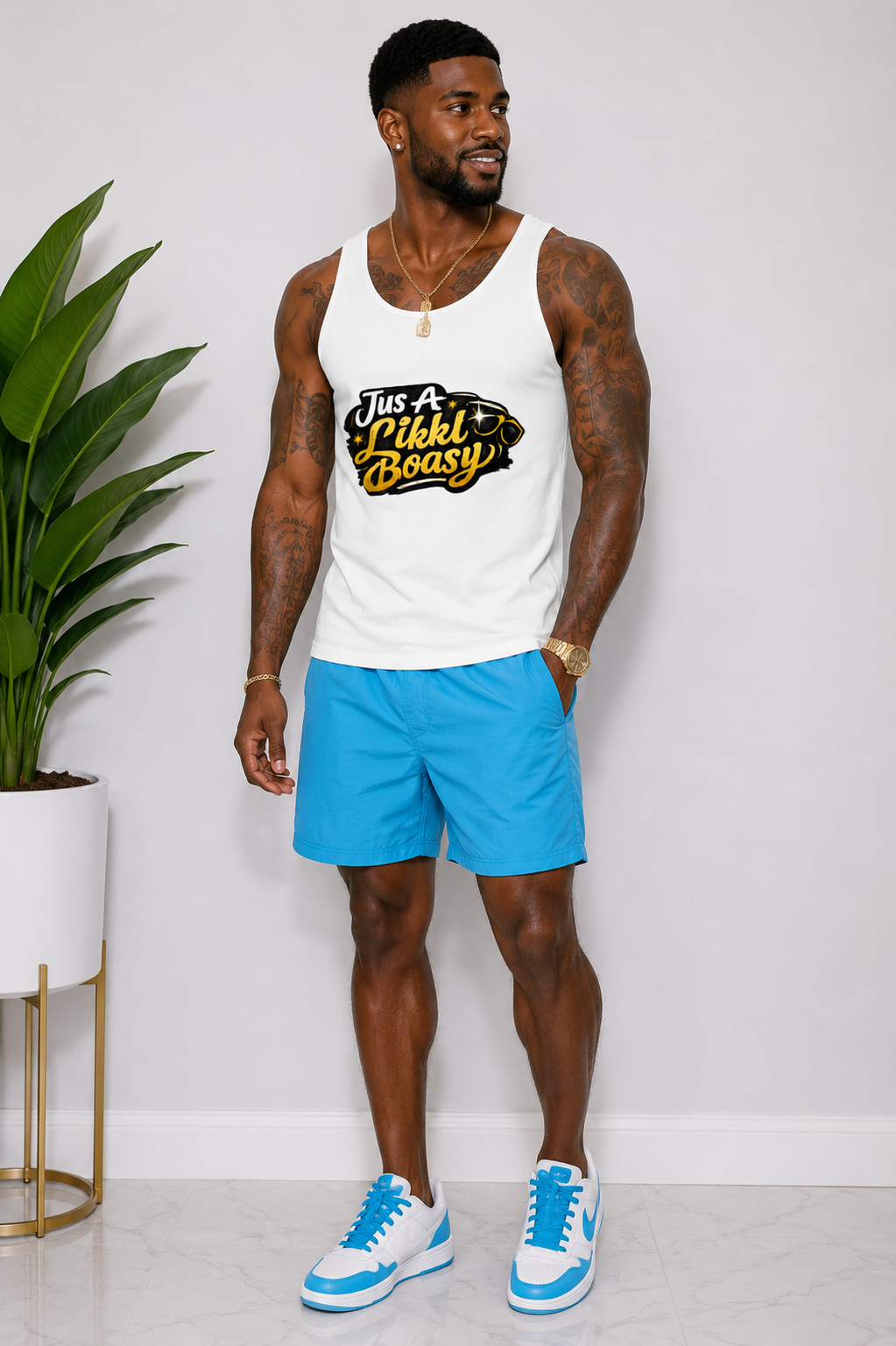 Jus A Likkle Boasy Men's Tank Top
