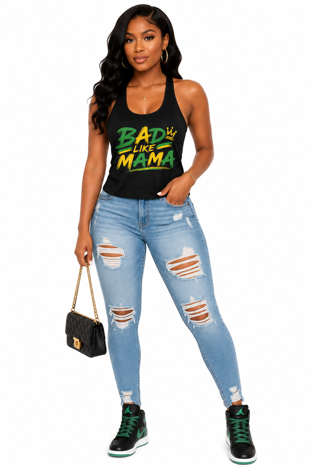 Bad Like Mama Racerback Tank Top