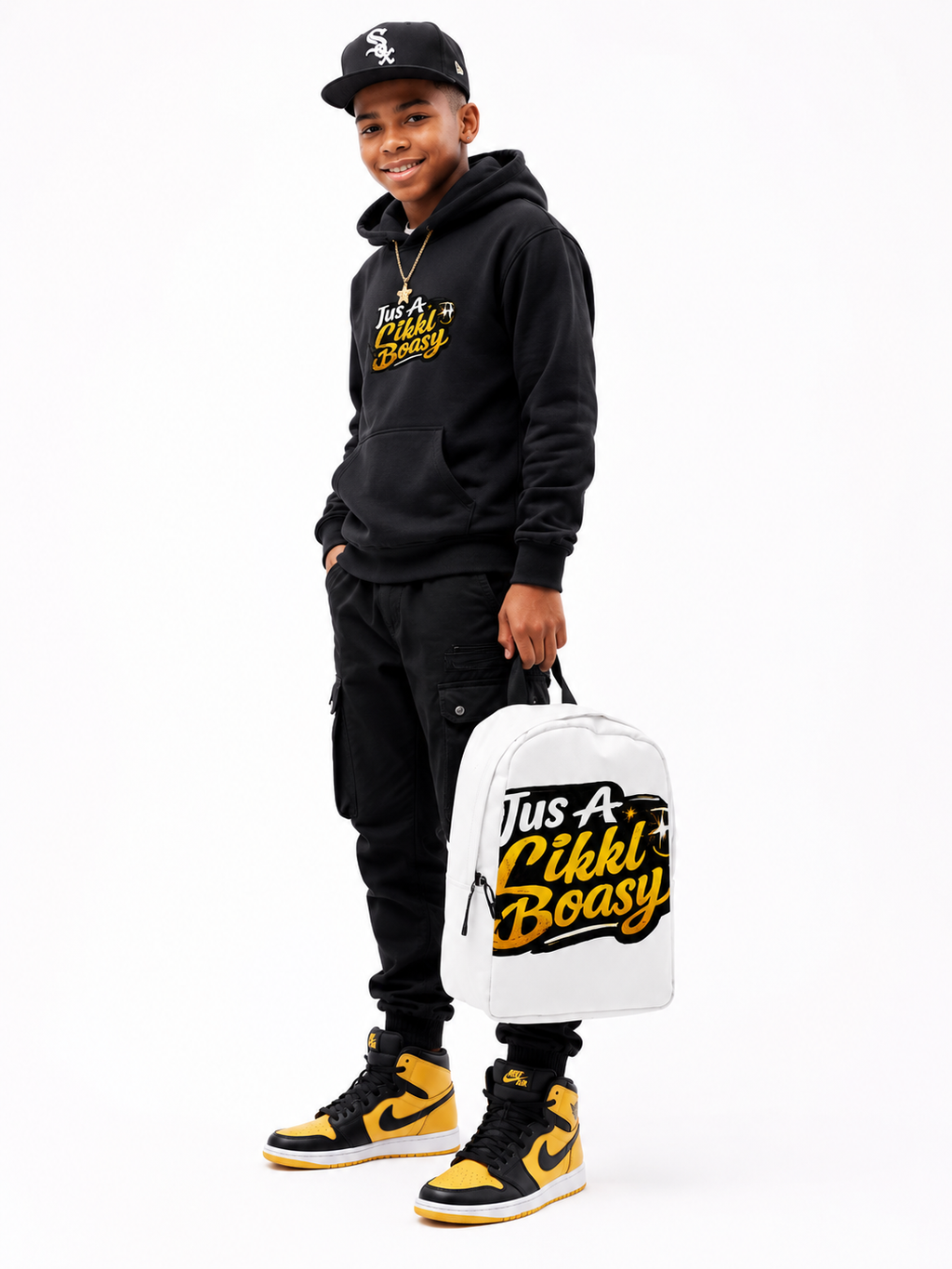 Jus A Likkle Boasy Graphic Backpack