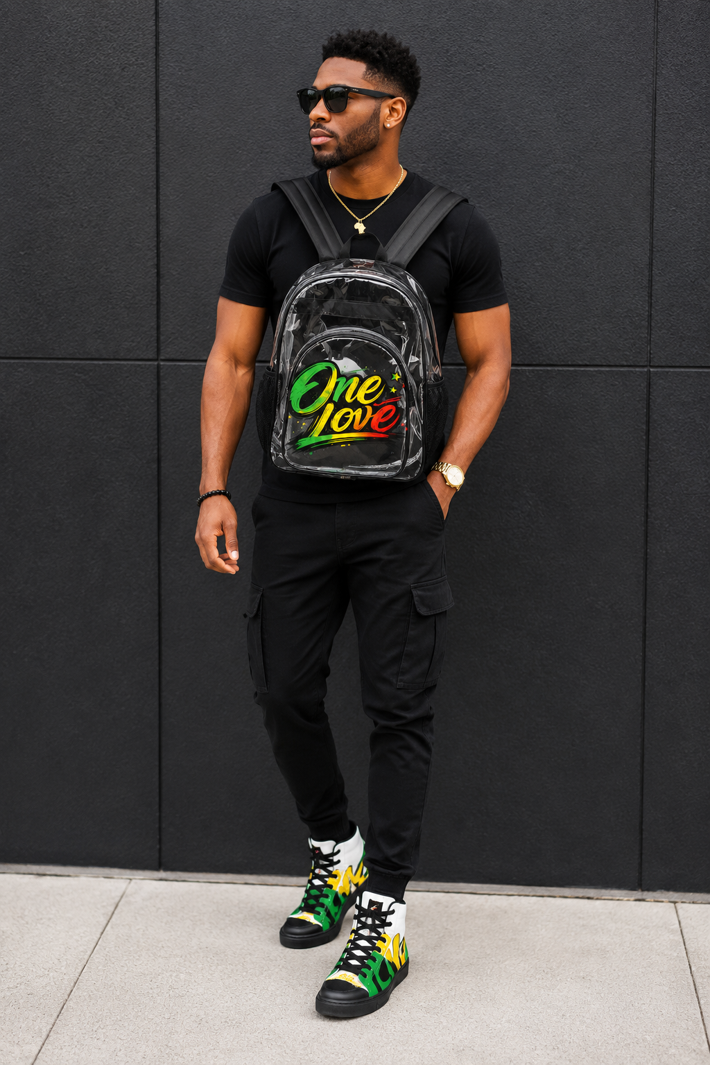 One Love Clear Backpack