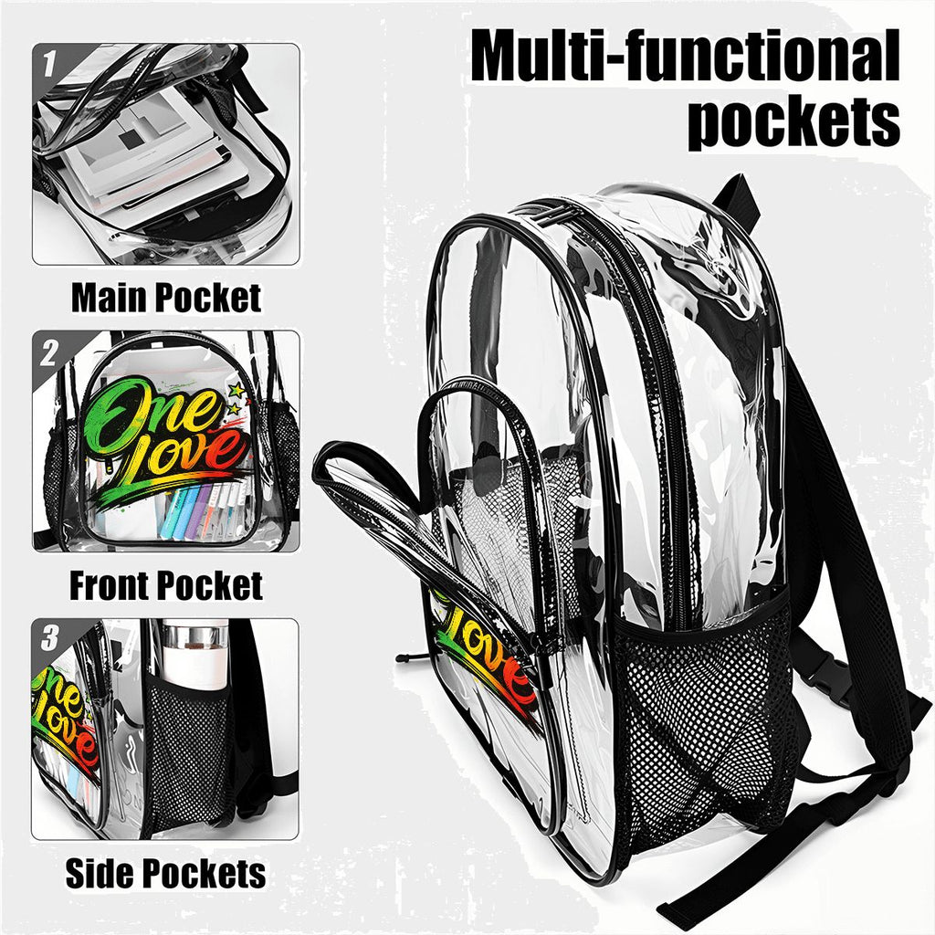 One Love Clear Backpack