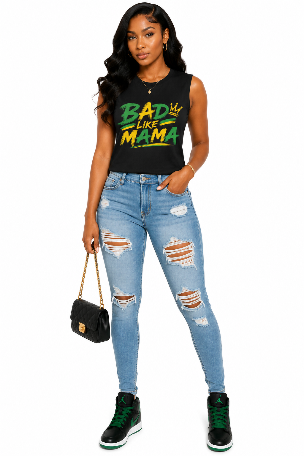Bad Like Mama Muscle Tank Top