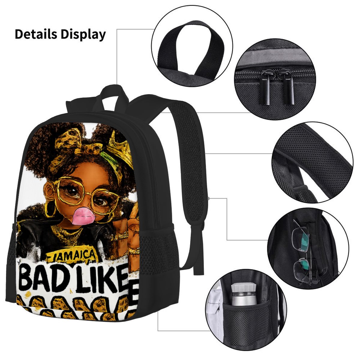 Bad Like Mama 3-Piece Backpack Set