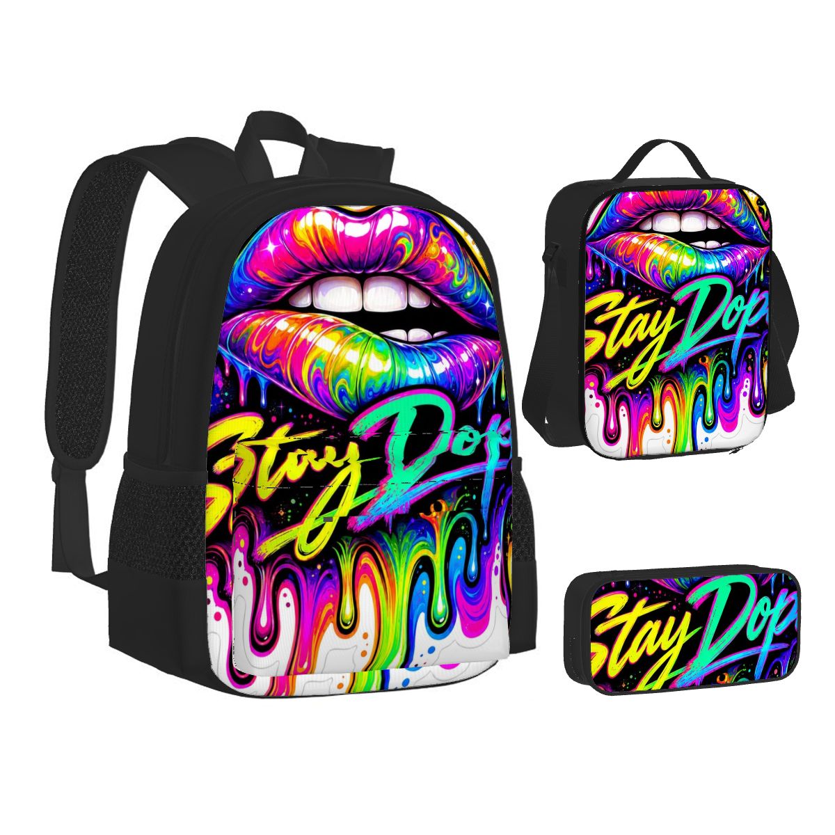 Stay Dope Graffiti Bag Set