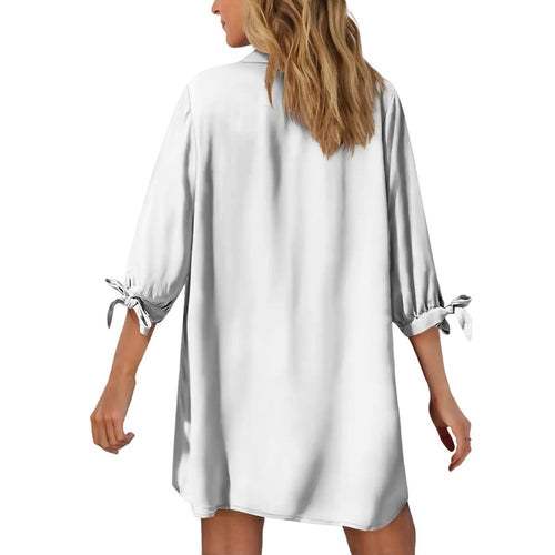 Bad Like Mama Button-Down Shirt Dress