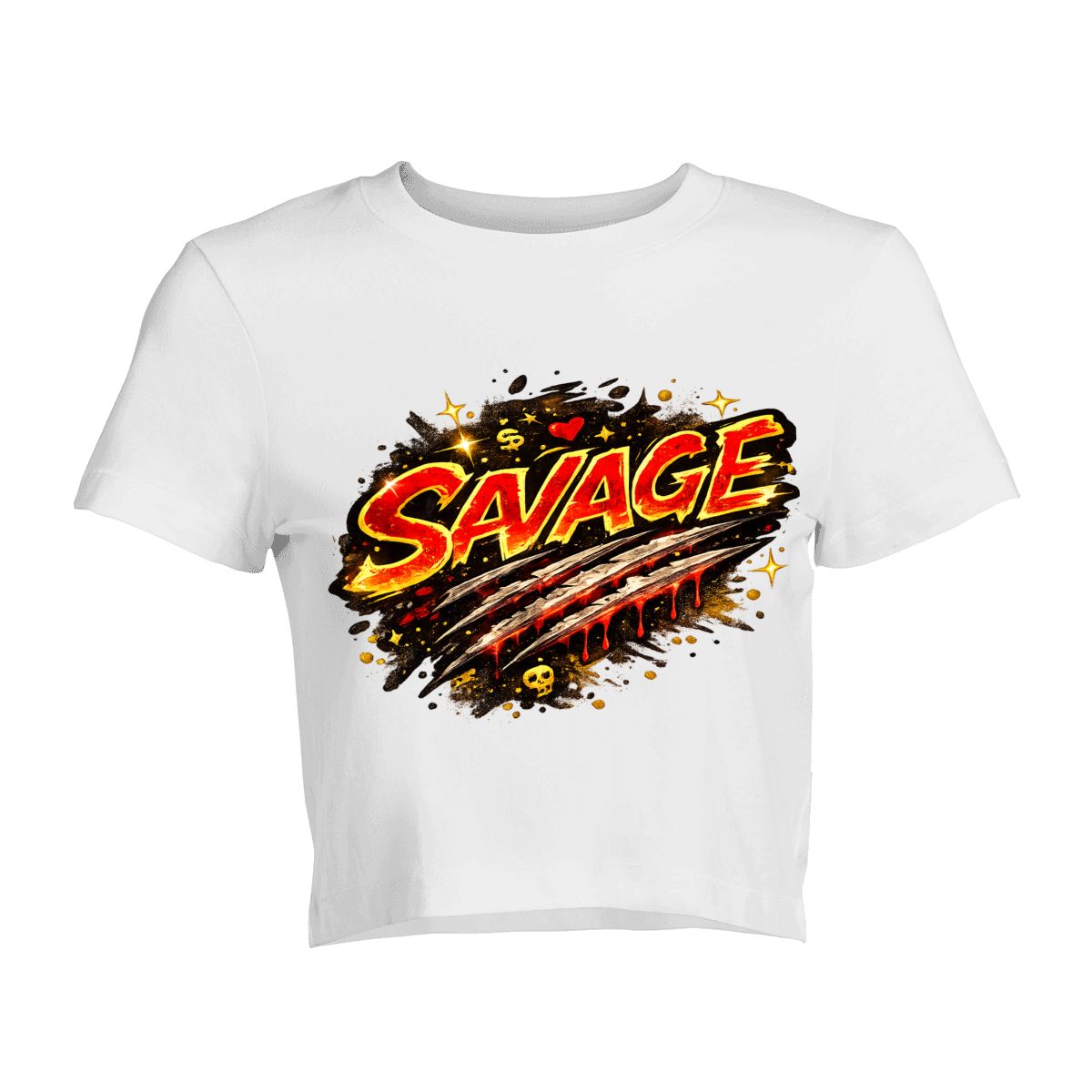 SAVAGE Graphic Crop T-Shirt
