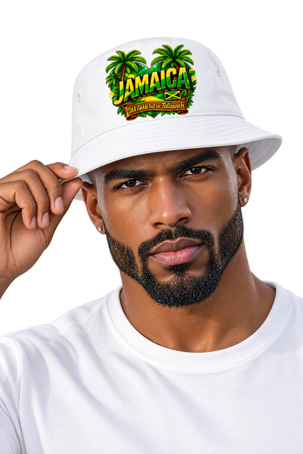 Jamaica Wi Likkle But Wi Tallawah Bucket Hat unisex