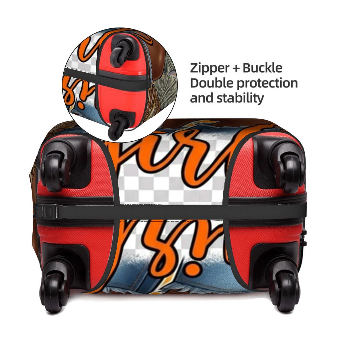 Hot Girl Money Luggage Cover