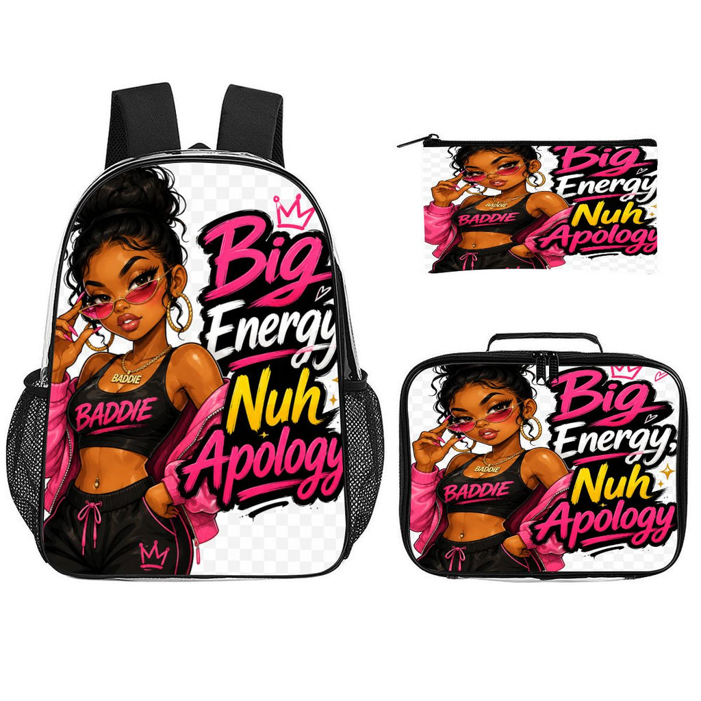 Big Energy Nuh Apology 3-Piece Backpack Set