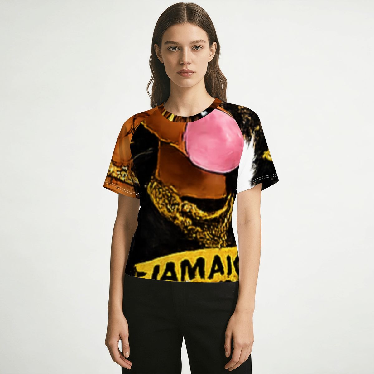 Bad Like Mama All-Over Graphic T-Shirt