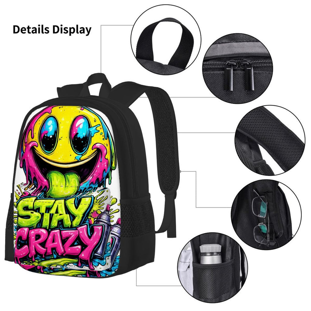 Stay Crazy Graffiti Bag Set