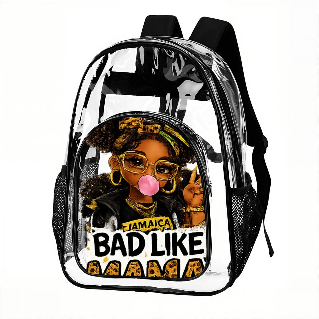 Bad Like Mama Clear Backpack