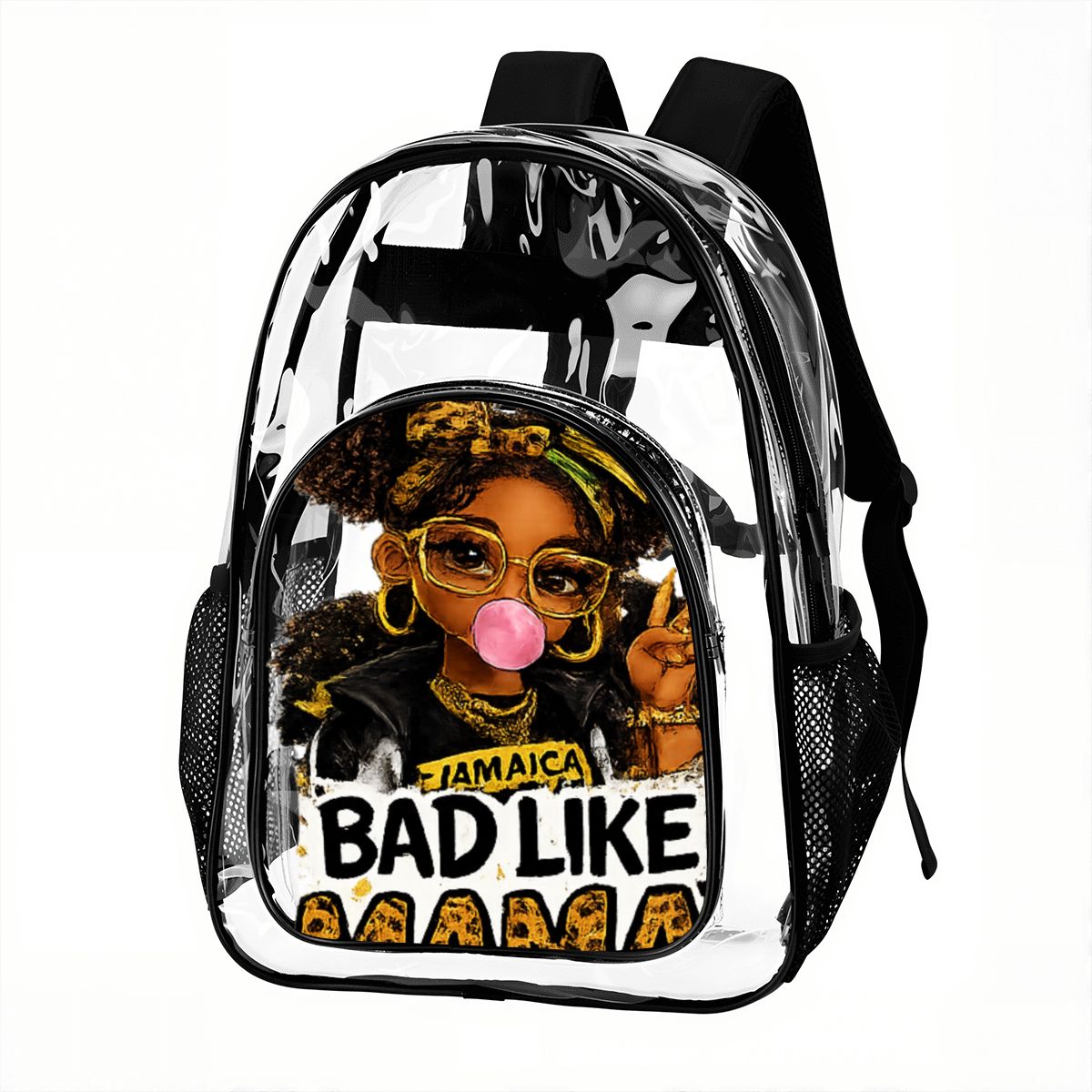 Bad Like Mama Clear Backpack