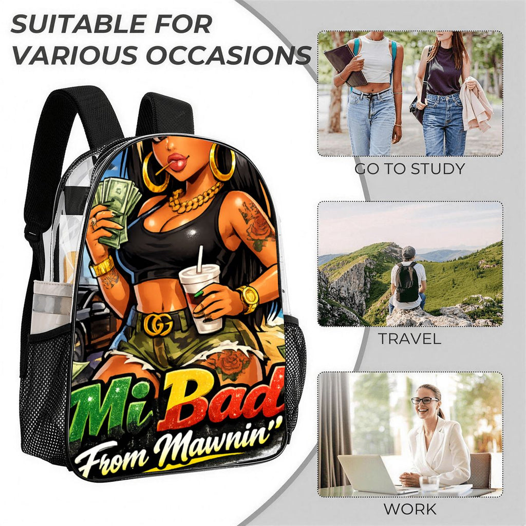 Mi Bad From Mawnin' 3-Piece Backpack Set