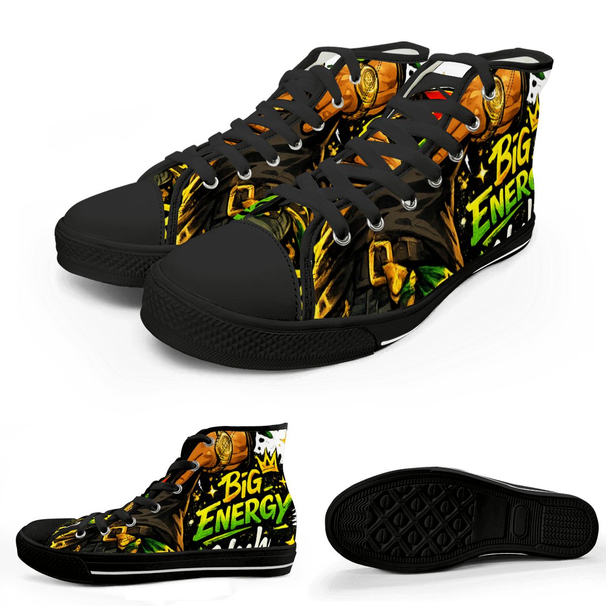 Big Energy High-Top Canvas Sneakers