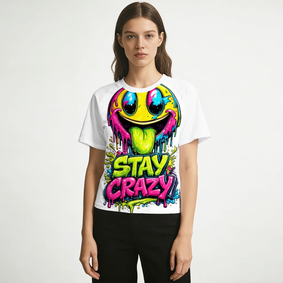 Stay Crazy Graphic Women's T-Shirt