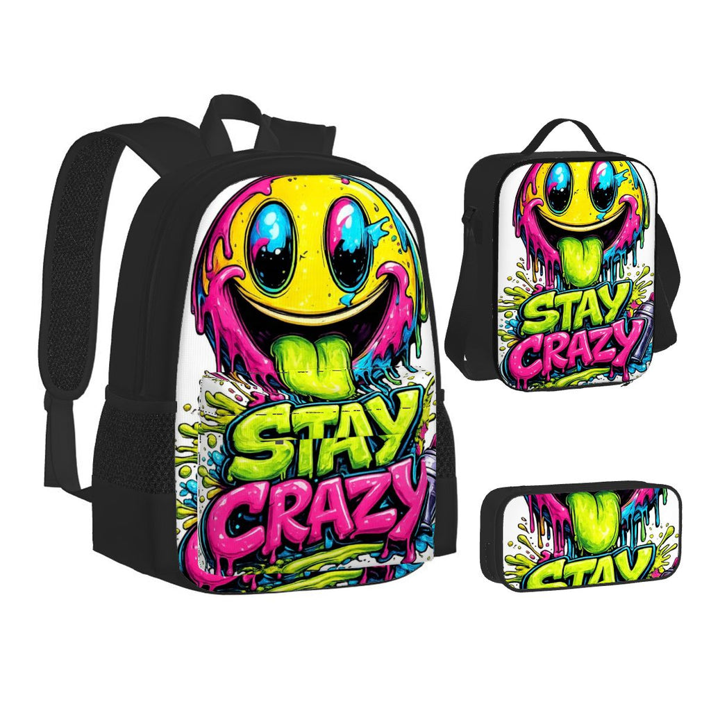 Stay Crazy Graffiti Bag Set