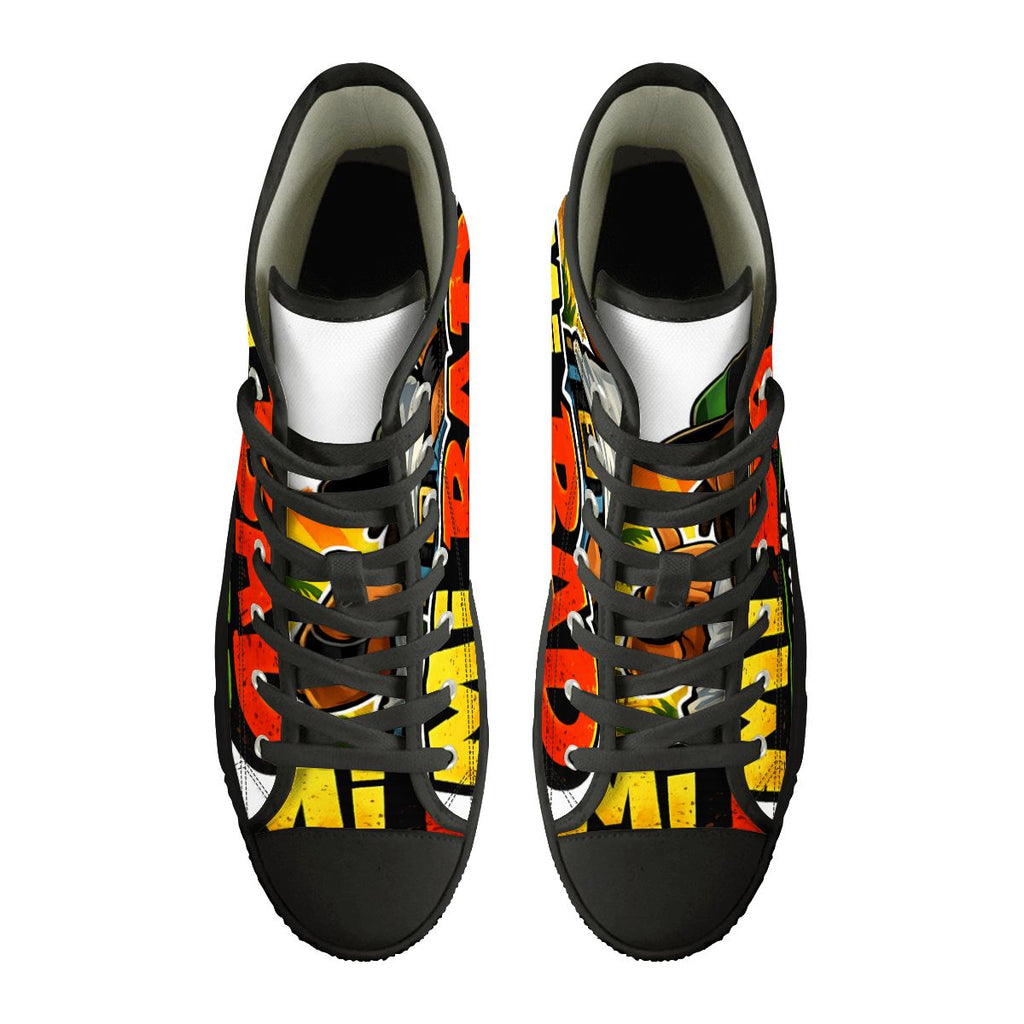 Men's "Mi Bad From Mawnin'" High-Top Canvas Sneakers