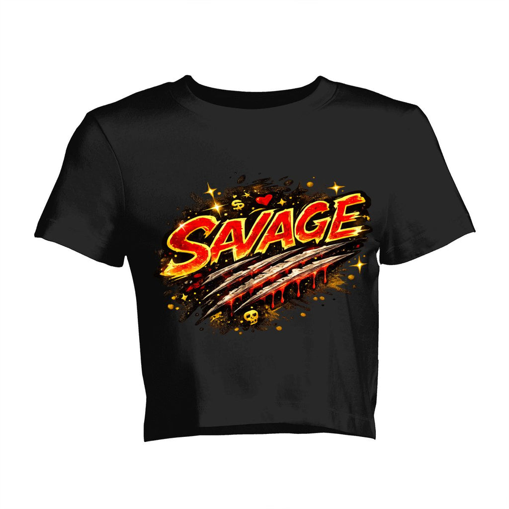 SAVAGE Graphic Crop T-Shirt