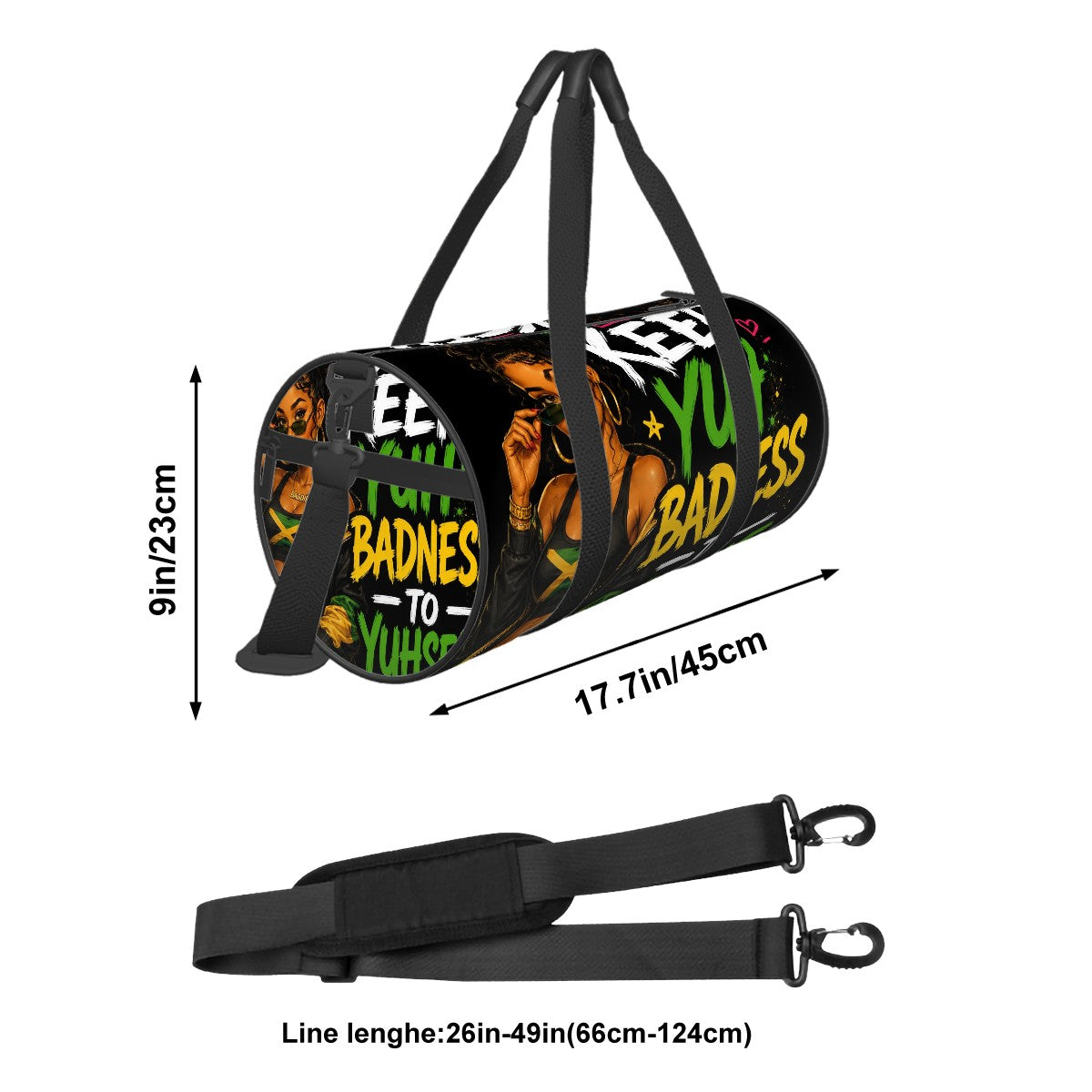 Keep Yuh Badness to Yuhself Jamaican Duffle Bag