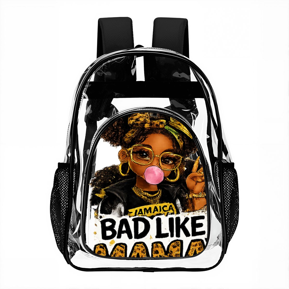 Bad Like Mama Clear Backpack