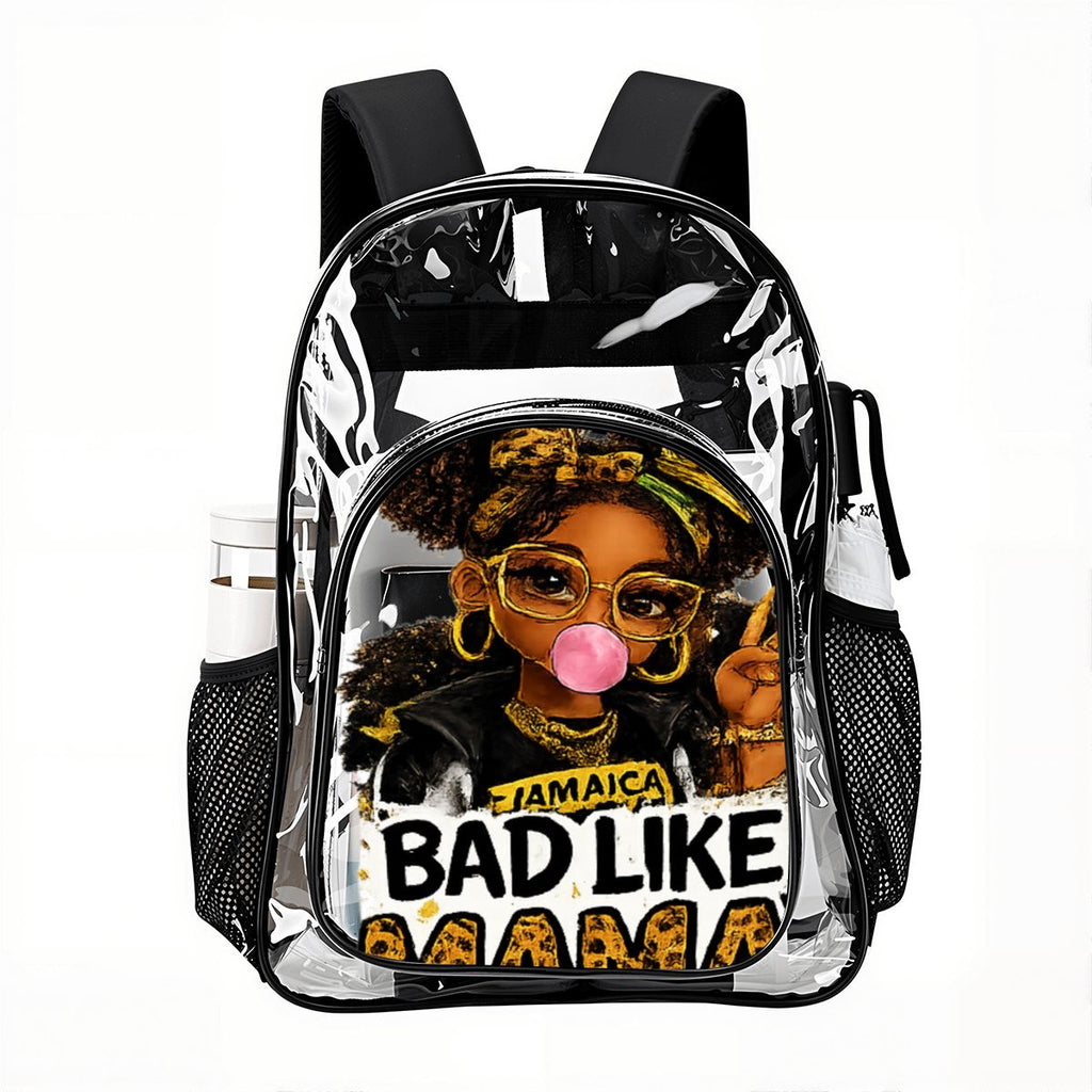 Bad Like Mama Clear Backpack
