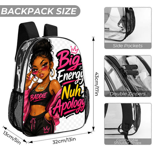 Big Energy Nuh Apology 3-Piece Backpack Set