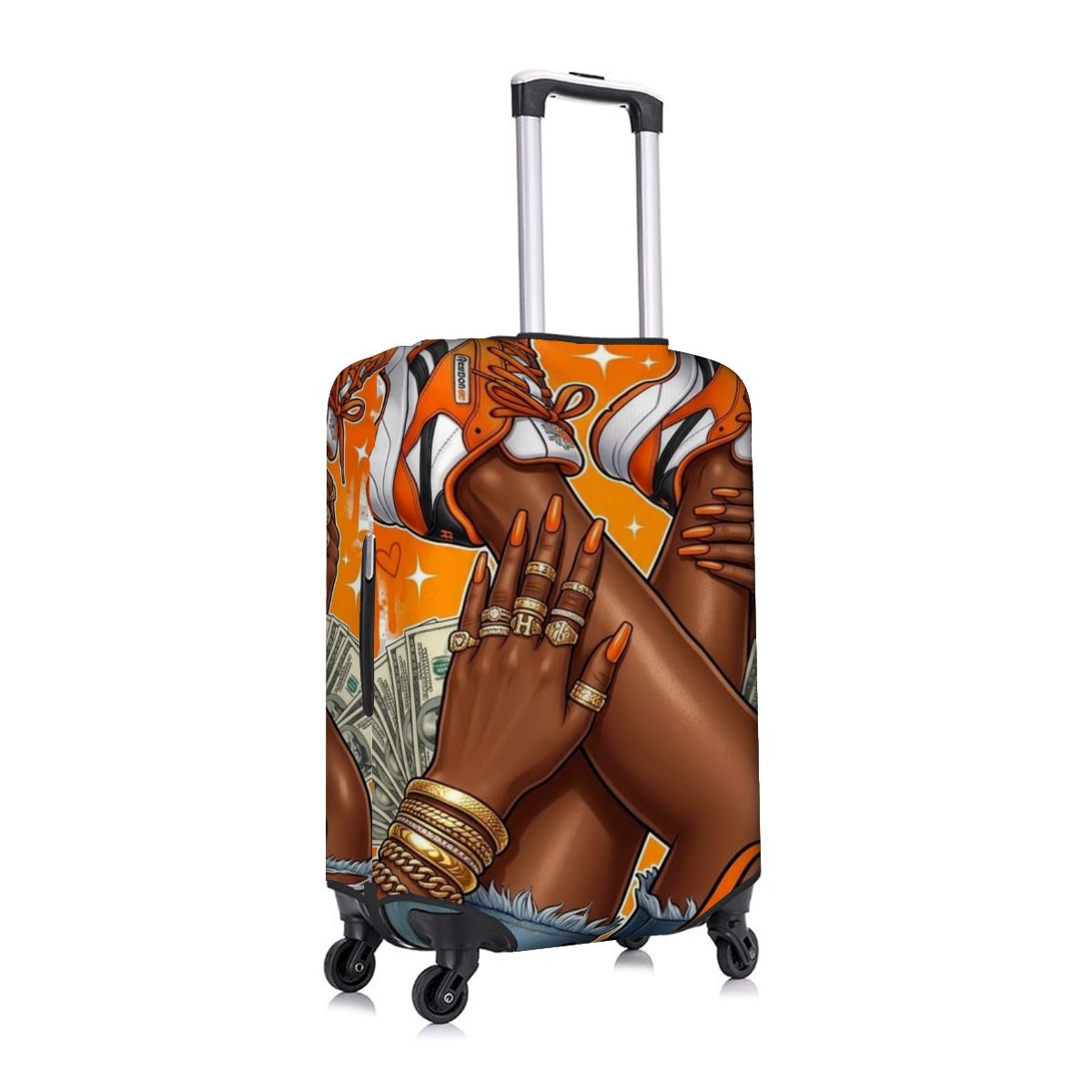 Hot Girl Money Luggage Cover