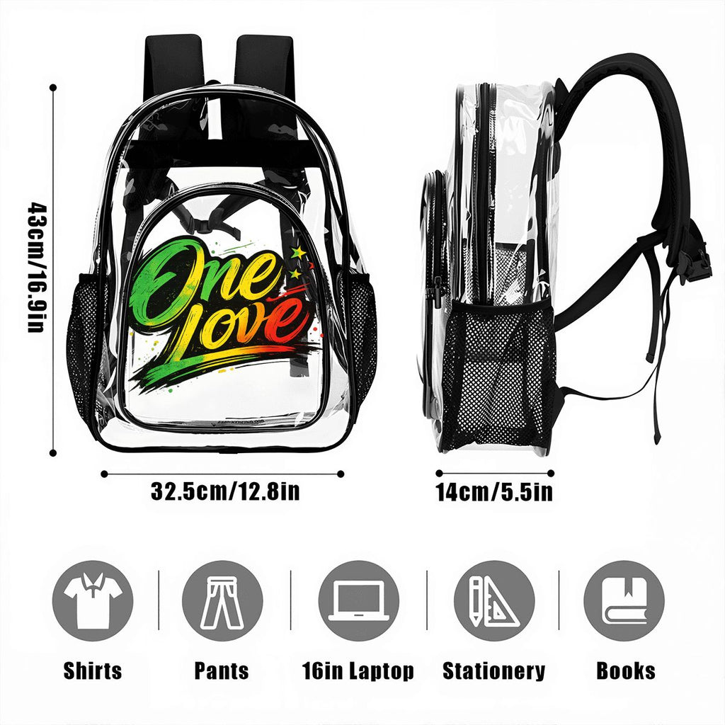 One Love Clear Backpack