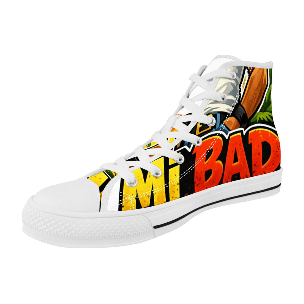 Men's "Mi Bad From Mawnin'" High-Top Canvas Sneakers